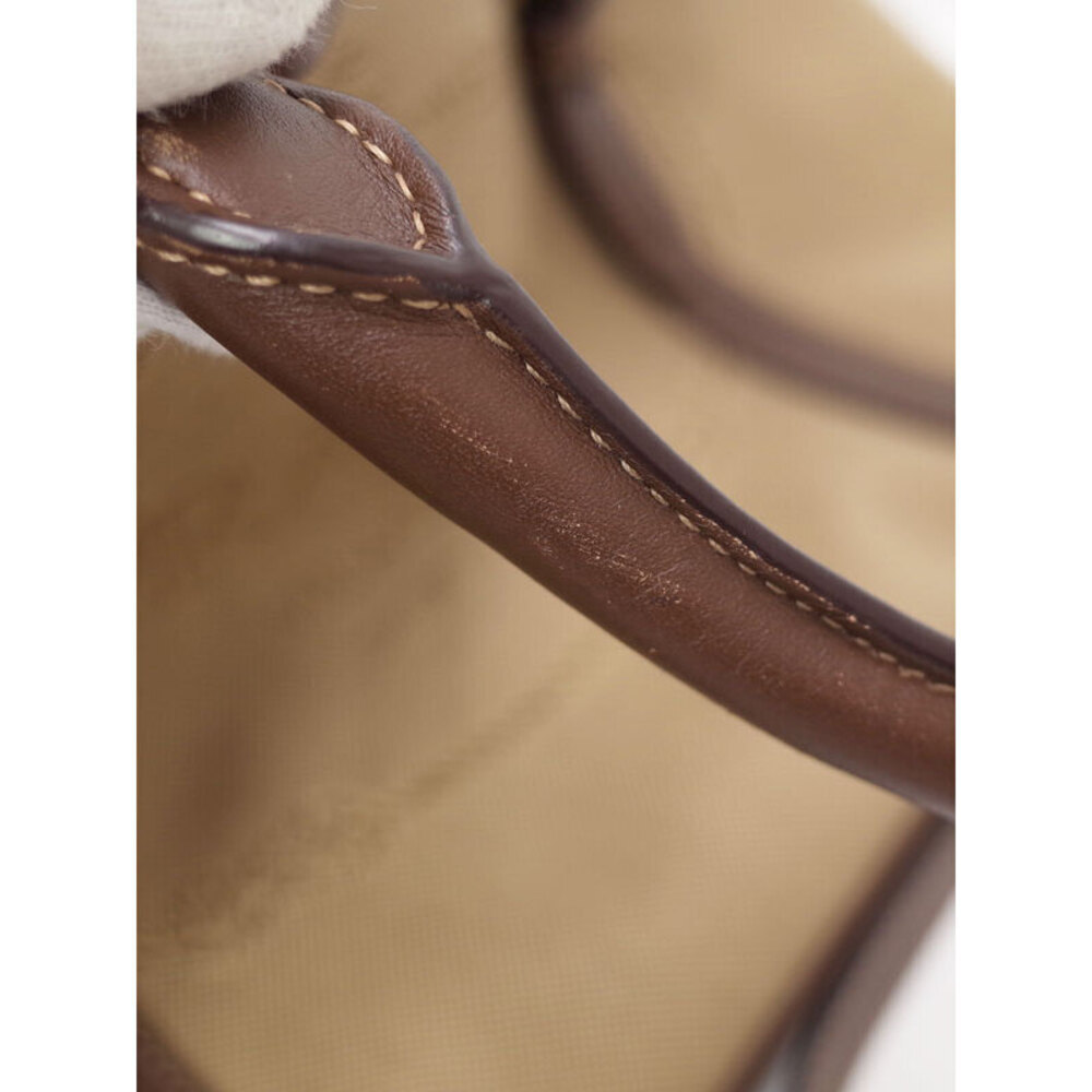 Prada Logo Jacquard 2Way handbag Tan Brown - Picture 8 of 9